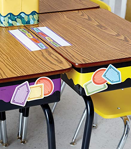 Image of Carson Dellosa 36-Piece Colorful Wood Bulletin Board Cutouts, Colorful Cutouts for Classroom Bulletin Board Set, Assorted Colors Classroom Cutouts for Bulletin Boards