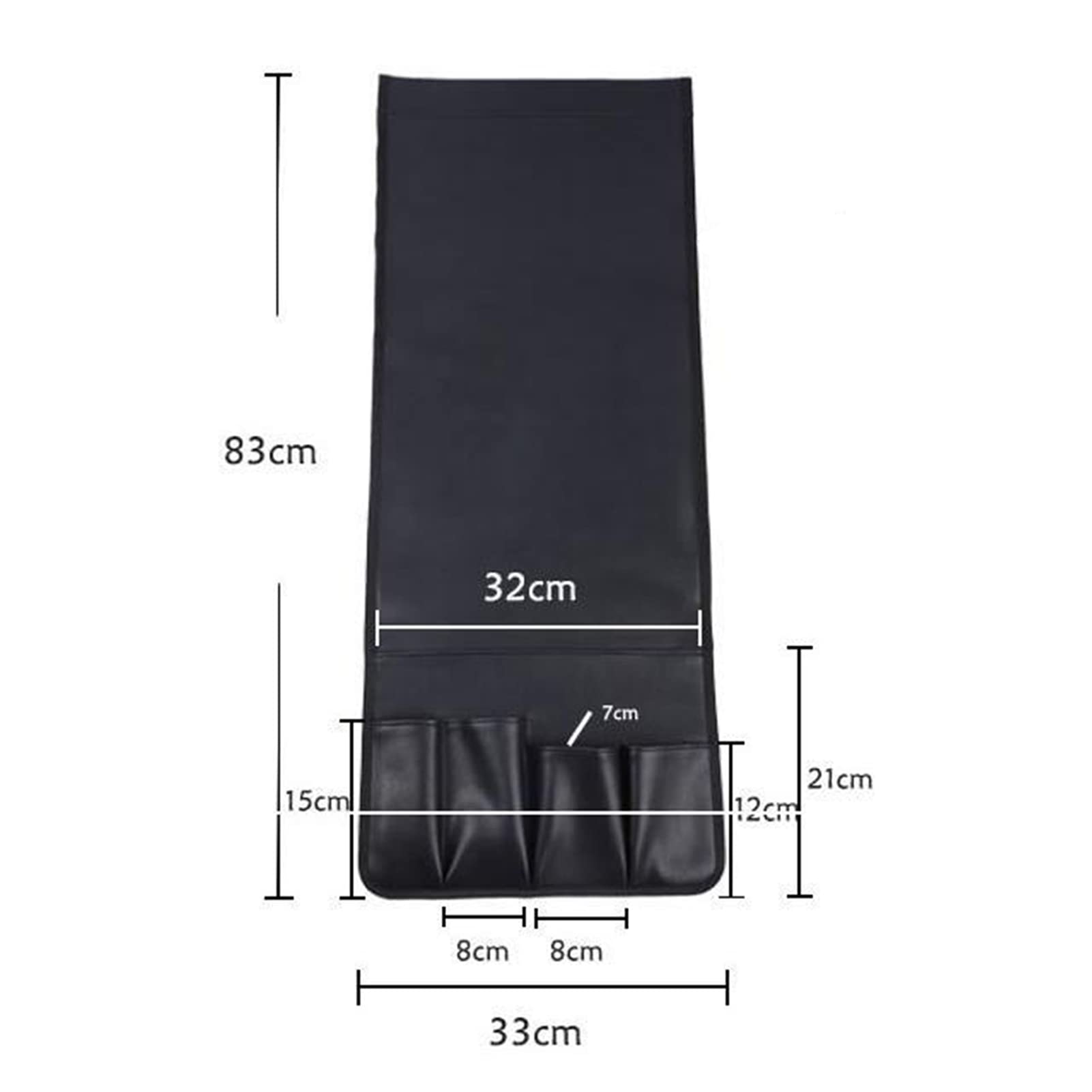 Organizador de brazo de sofá, organizador de sofá, Soporte remoto for sofá de cuero, sillón reclinable, mesita de noche con 5 bolsillos for revistas, mando a distancia de TV, teléfono(Gray)