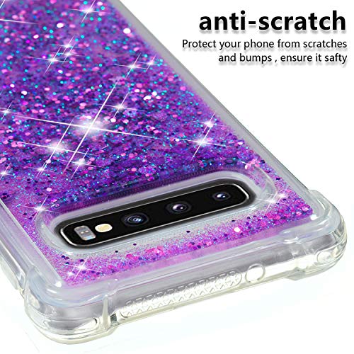 Coque Galaxy S10 à paillettes transparentes LEMAXELERS antichoc - 6