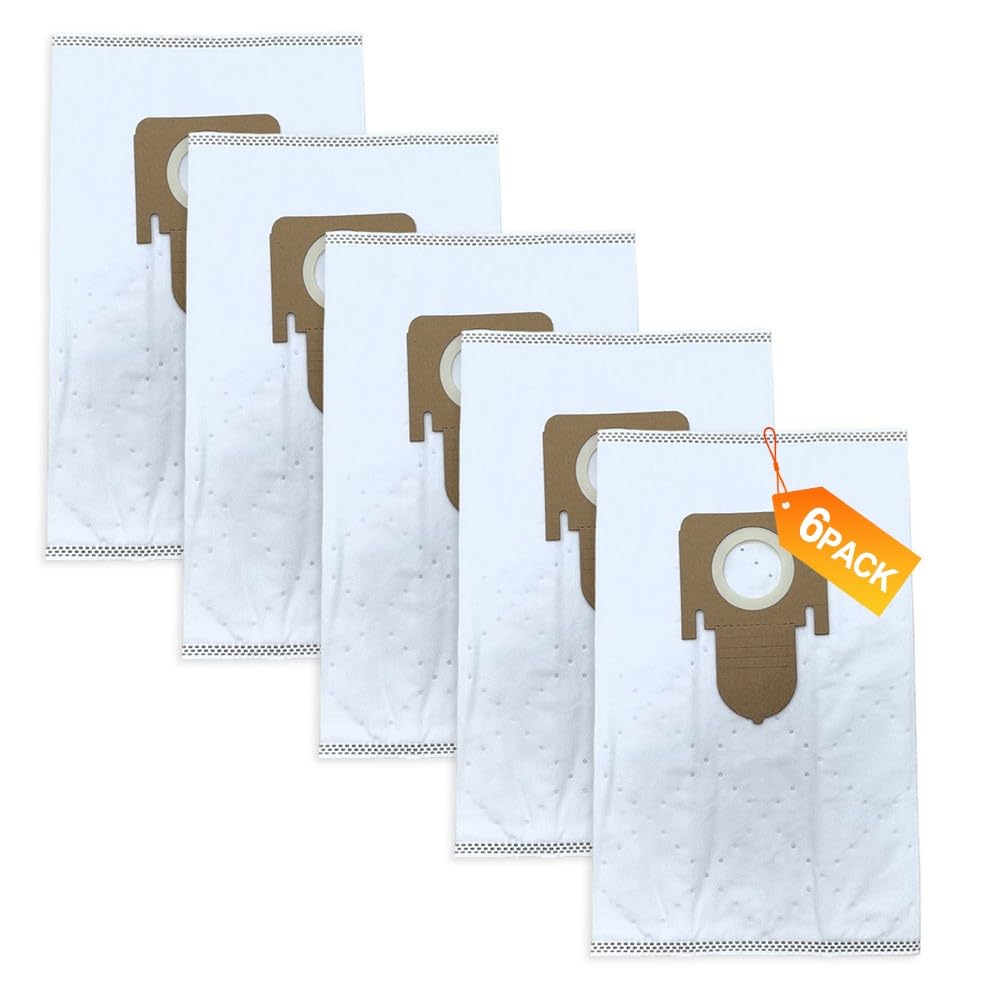 Sacs d'aspirateur en non-tissé à 5 couches compatibles avec Thomas pour Aqua PET & Family - Sacs à poussière en non-tissé - Ajustement précis pour débris secs et humides - Blanc