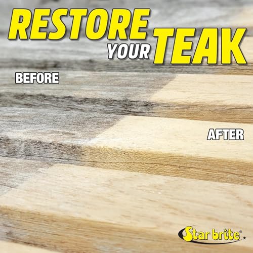 Image of Star Brite Teak Cleaner & Brightener, Restore Weathered Wood, 32oz (094932) | Restore Weathered Wood