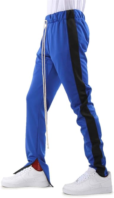 Amazon.com: EPTM - Pantalones de chándal para hombre con cremallera en el  tobillo : Deportes y Actividades al Aire Libre