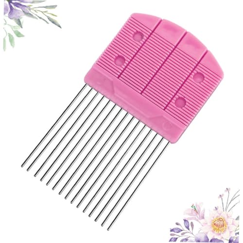 Herramienta de Peine para Enrollar Papel Rosa, accesorio compacto de plástico para filigrana. 3