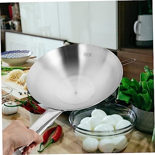 Wok de acero inoxidable VICASKY con mango ergonómico miniatura 7