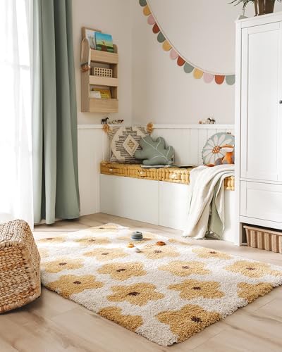 benuta Lytte Kinderteppich Gobi - Gelb 120x170 cm - Kunstfaser - Rechteckig & im Style: Kindermotive, Scandi Living - Pflegeleicht für Kinderzimmer, Wohnzimmer, Schlafzimmer