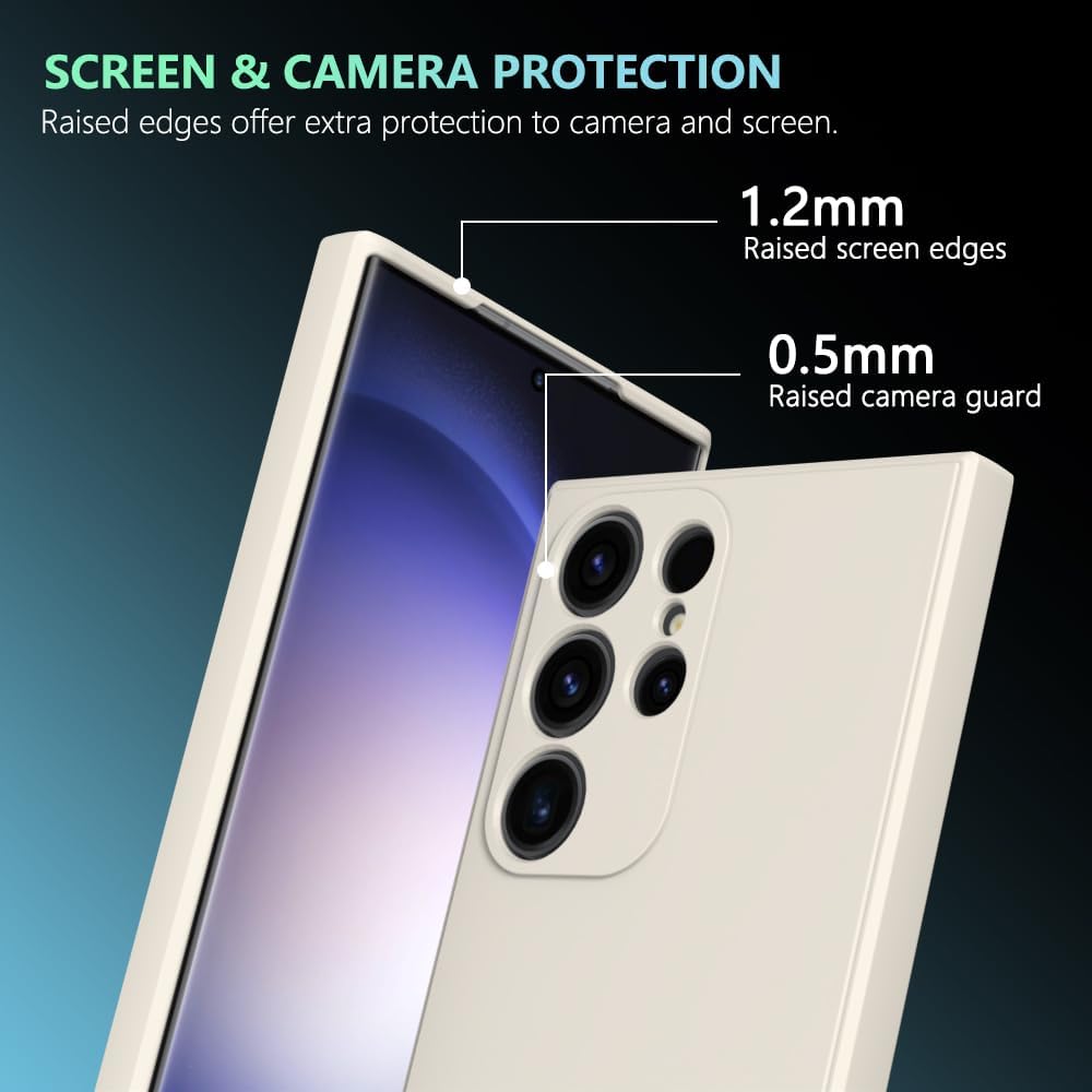 for Samsung Galaxy S25 Ultra Case White, Scratch Resistant with Soft Touch, Slim Thin Phone Cover for Samsung Galaxy S25 Ultra - Image 7