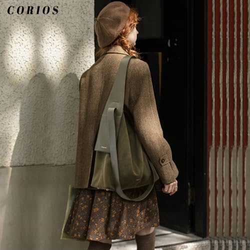 Women Suede Handbag Winter Fall Shoulder Bag Large Capacity Tote Bag Vintage Crossbody Bag Soft Top Handle Bag2