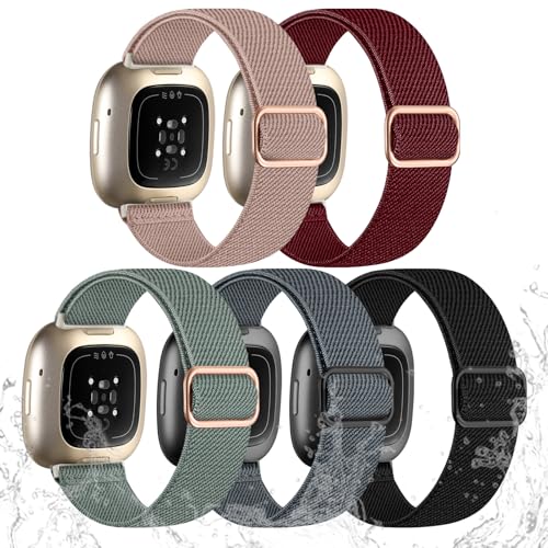 Image of Odbeai Stretchy Bands Compatible with Fitbit Sense /Versa 4 /Sense 2 /Versa 3
