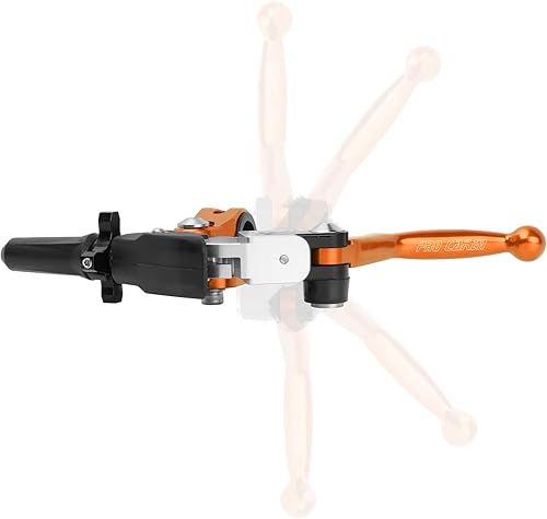 Vista 13 de PRO CAKEN 7/8" 0.866 in motocicleta universal aluminio 360° aleación mango de embrague plegable con asiento de montaje para motocicleta Street