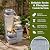Giantex 4-Tier Water Fountain Outdoor, 23 Inch Cascading Bowls Waterfall Fountain with Warm LED Lights & Pump, Outside Zen Water Feature for Patio, Balcony, Deck, Garden, Yard Decor