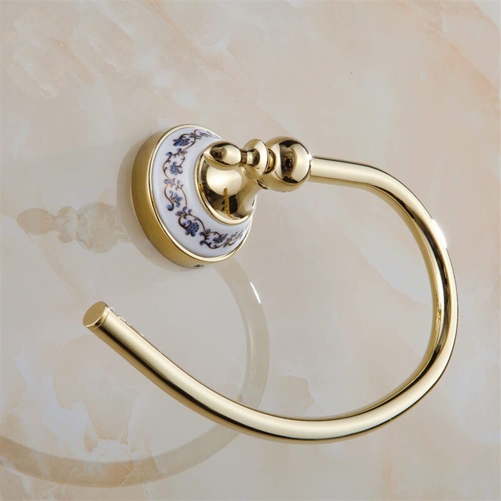 NEECS Toallero de baño, Anillo de Toalla de Mano para baño, Anillos para Toallas, Soporte para Barras de Toalla de Metal Cromado, Perchas para Toallas Almacenamiento Accesorios de baño d