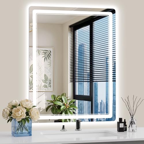 WISSMIELS 30x36 Inch Dual Lit Mirror