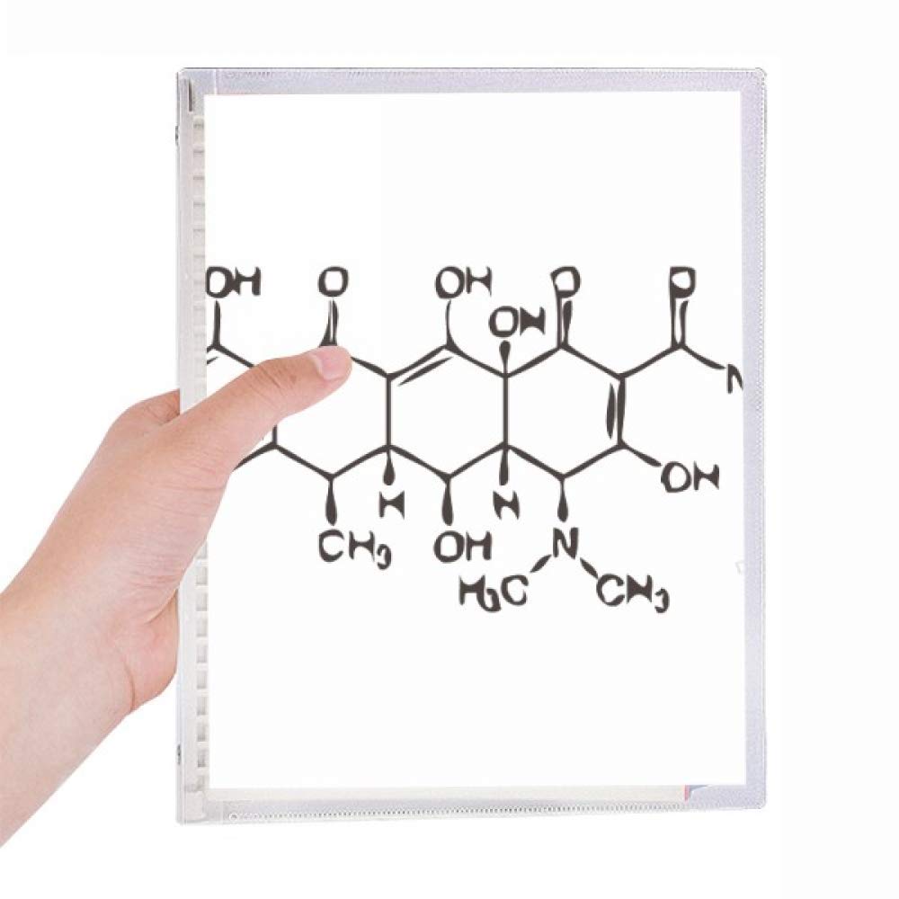 Cahier à spirales rechargeables structure atomique moléculaire organique bloc-notes - 5