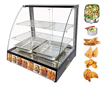 ADORMA FDW 150L Curved Glass 1200W Food Display Warmer 150 Liters, Food grade stainless steel interior with 1 Year Warranty?