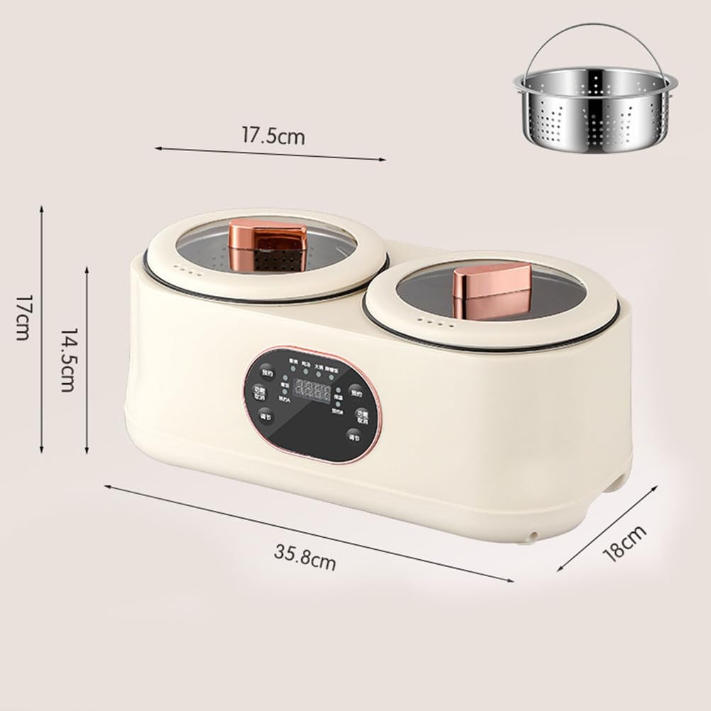 1200W Niezależny Podwójny Sterowany Garnek Gorący, z Wstępnie Ustawionymi Programami, Wielofunkcyjny Elektryczny Garnek Kuchenny, do Gorącego Garnka/Ramen