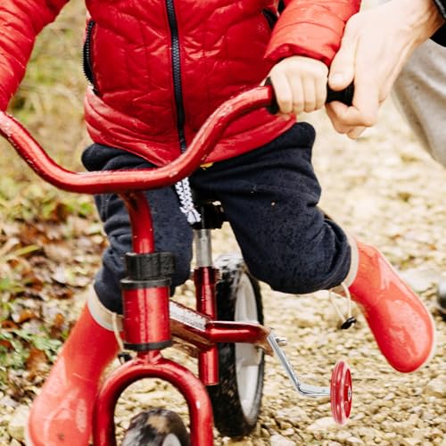 Ruedas de entrenamiento MAGICLULU con soportes para bicicleta de 12-20 pulgadas, color rojo, ruedas auxiliares traseras para aprender a andar en bicicleta miniatura 5