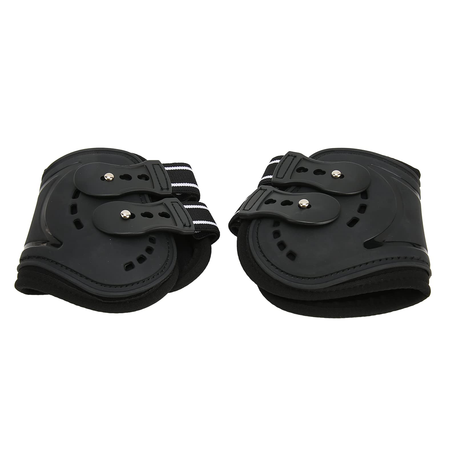 BAOFUYA Botas para Patas Traseras de Caballo, Transpirables, Resistentes a los Impactos, Botas para Patas Traseras de Caballo, Ajustables, Evitan Resbalones, Botas Ligeras para Caballos (L)