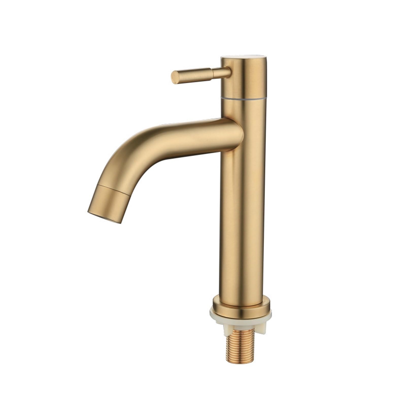 Robinet brossé doré mitigeur lavabo et accessoires cuisine design inox