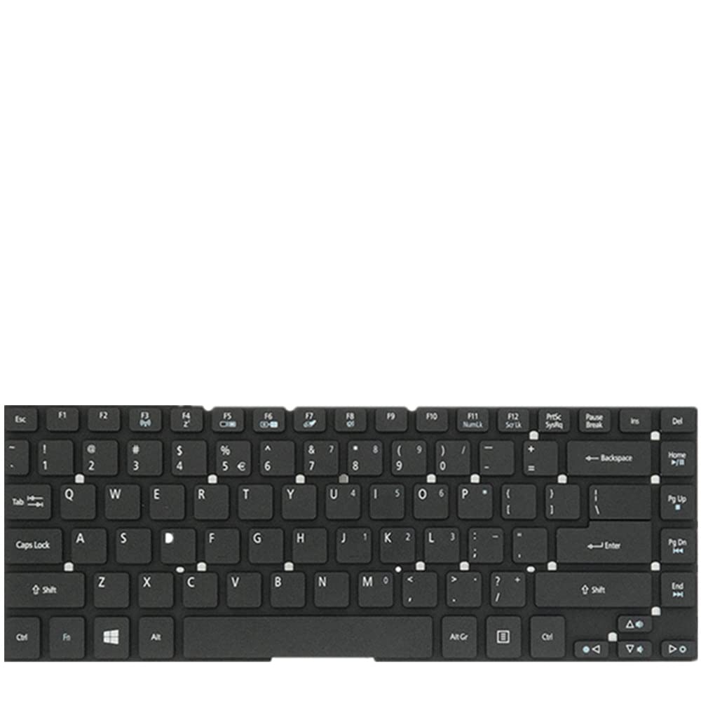 fqparts Laptop keyboard for ACER For TravelMate P245 P245-M P245-MG P245-MP P245-MPG Colour Black US united states edition
