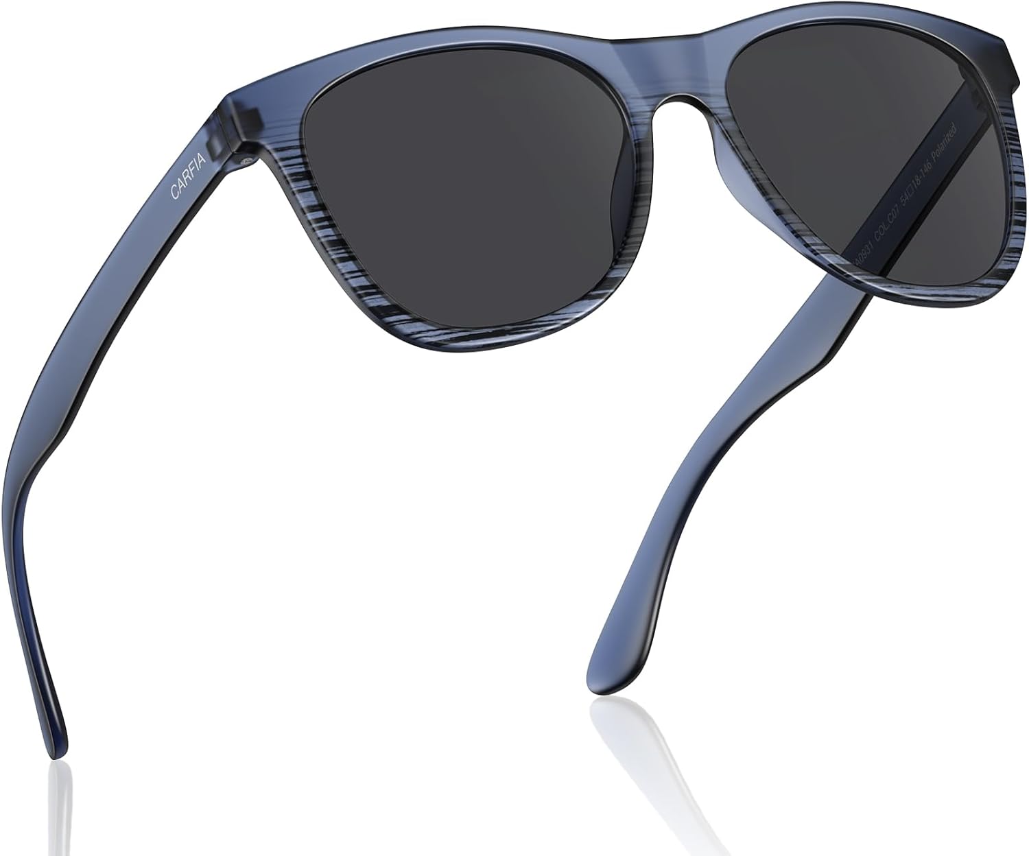 CARFIA Zero - Gravity Feel Polarized Men's Sunglasses UV Protection Flexible Durable Ultralightweight TR90 Sport Frame CA0931