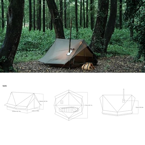 Tienda para camping con estufa para 1-2 personas miniatura 6