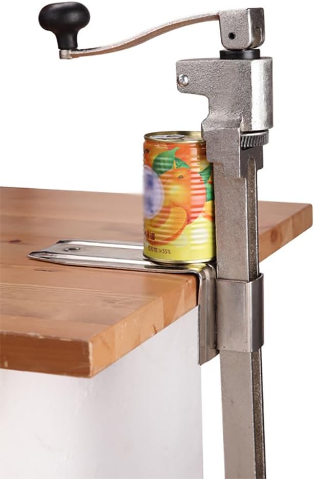 Commercial Can Opener, 19in Industrial Manual Bench Can Opener, Manual Table Can Opener, Heavy Duty Tin Can Opener Steel Large Bench Top Can Opener, for Restaurants, Hotels, Bars