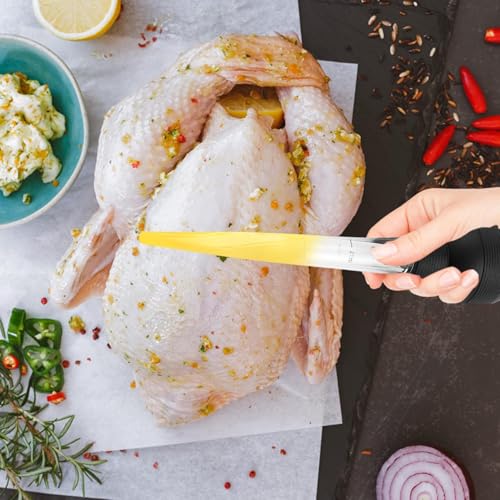 Jeringa baster e inyector de alimentos para líquidos calientes con limpiador 3