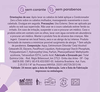 Cond Inf Zero A Dois Baby 250Ml
