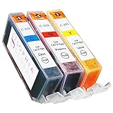 Sophia Global Compatible Ink Cartridge Replacement Set for Canon CLI-221 (Pack of 3: 1 CLI-221 Cyan, 1 Magenta, 1 Yellow)
