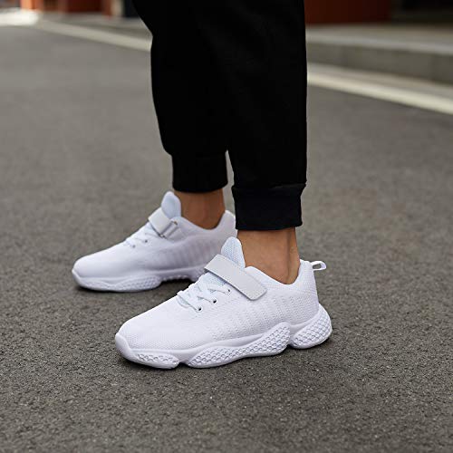 image for Santiro White Toddler Tennis Shoes for Girls Fashion Boys Kids Running