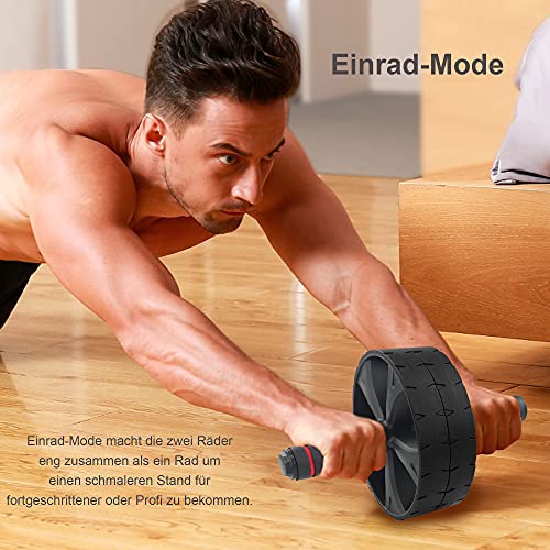 iMoebel Ab Wheel Roller buikroller - buikspiertrainer - buiktrainer met kniemat voor Sixpack Core ABS rollout oefening… - Image 7