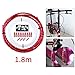 Luzhengyang Fish Bone Bike Cable Housing - Aluminum Alloy Outer Casing, Universal for Road Bike, Brake/Shifter Cable, ion Sleeves - Cycling Accessories Kit - 1.8m Red