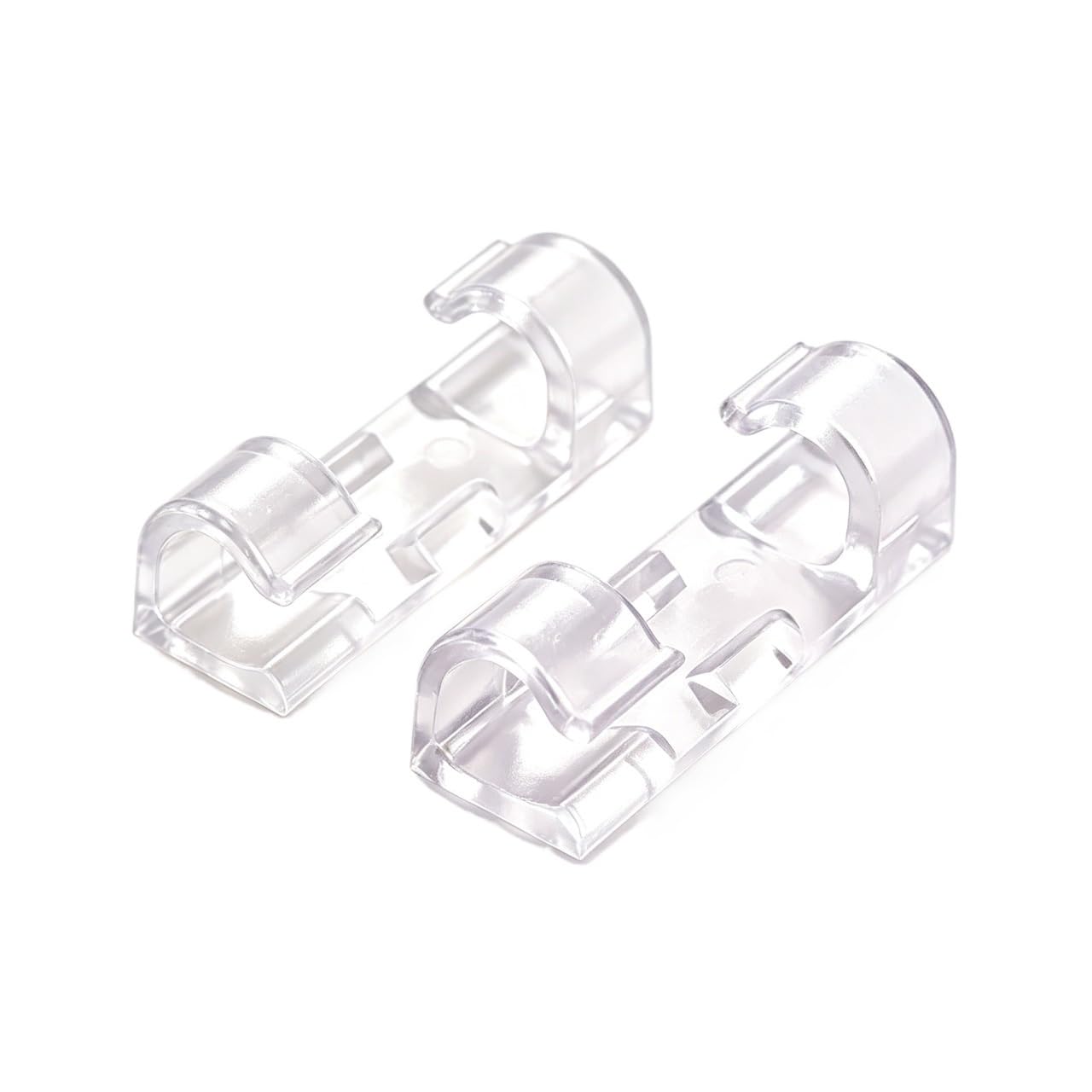 Dpnentv Transparent-20Pcs Multi-Spec Cord Winding Clips Wall Mount Hook Data Cable Fix Clamps