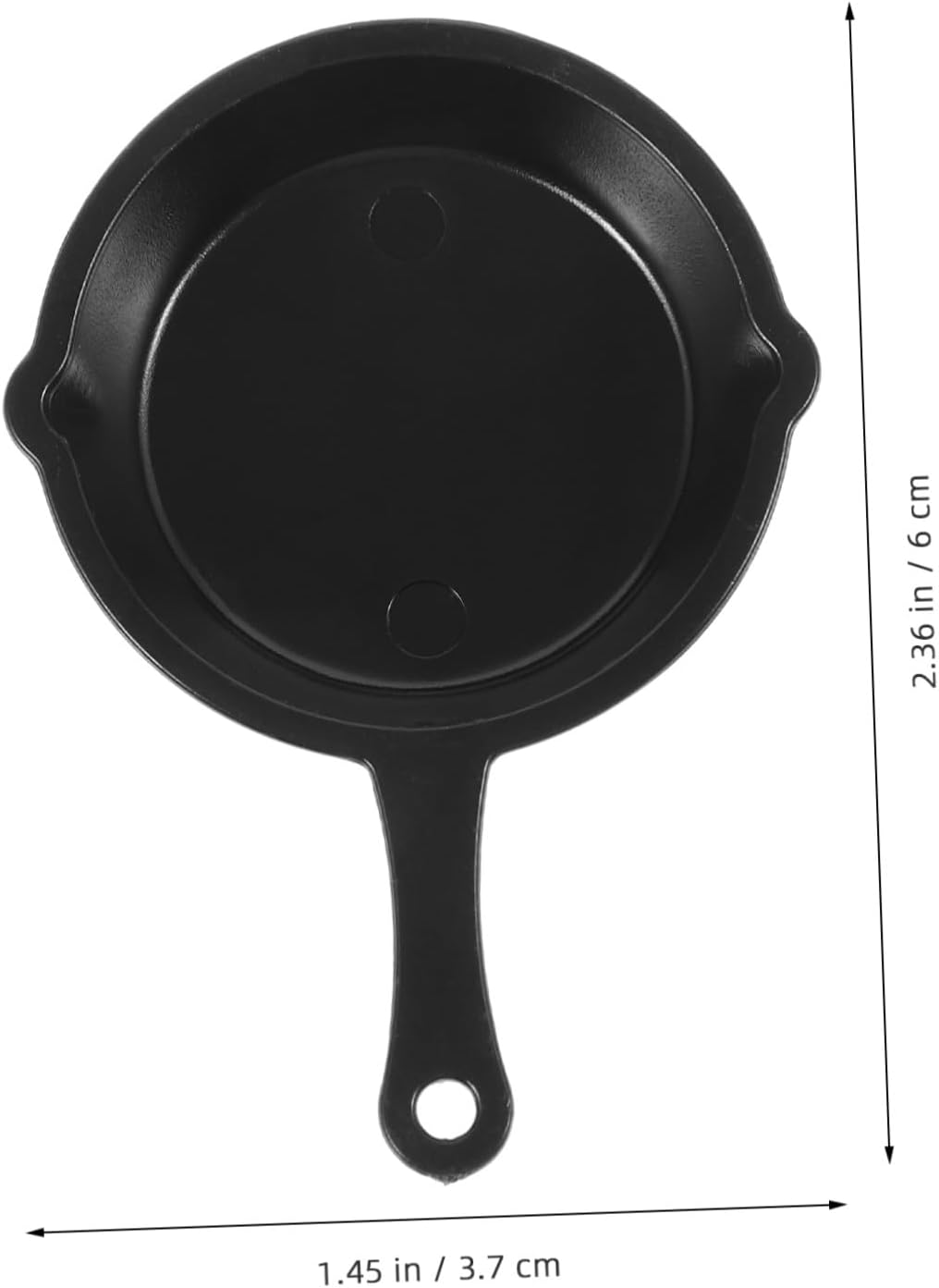 10Pcs Miniature Frying Pan Models Small Plastic Skillet with Hanging for DIY Dollhouse Kitchen Accessories and Decorative Ornaments