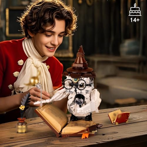 Image of Vziimo Ideas Magic World Owl Building Set, MOC Creative Bird Animal Building Set with Light, Collectible Bird Model Toys Gifts for Teens Adults 14+ (1162 PCS)
