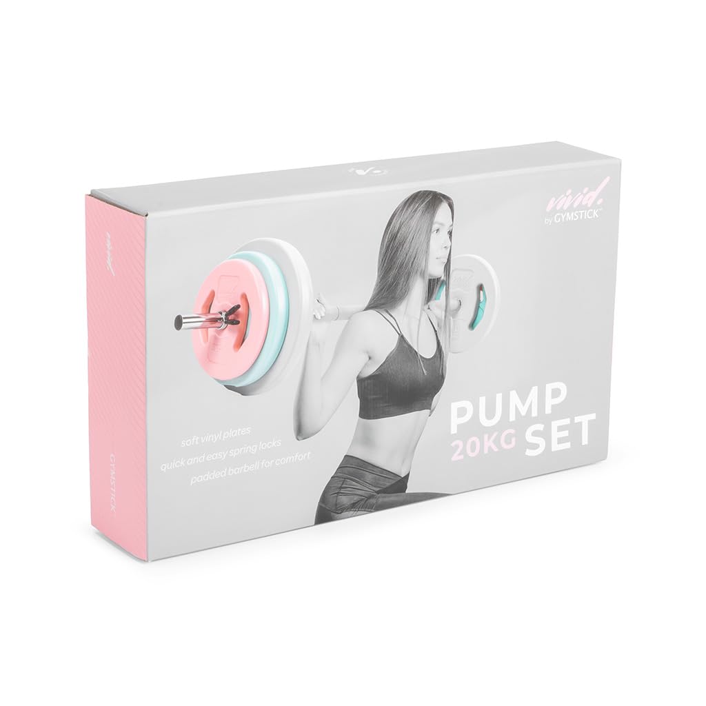 Gymstick Vivid Pump Set - 20 kg - Met Online Trainingsvideo's