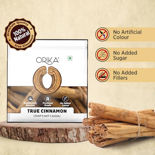 Image of Orika True Cinnamon (That's Not Cassia) | Sabut Daarchini Sticks 40 Gm | No Additives, No Fillers (1)