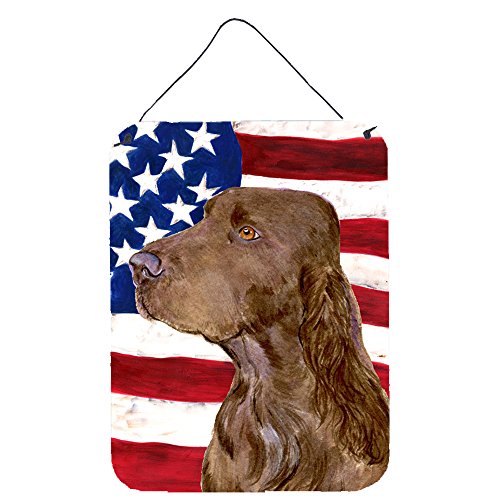 Impression murale Field Spaniel drapeau américain 40x30 cm - 2