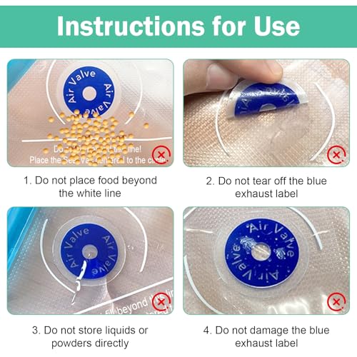 15 Vakuumbeutel Lebensmittel Wiederverwendbar, Sous Vide Beutel Vakuum, Vakuumversiegelte Bags Kit mit 4 Dichtungsklammern, Vakuumversiegelte Bags für Lebensmittelaufbewahrung und Vakuumgaren