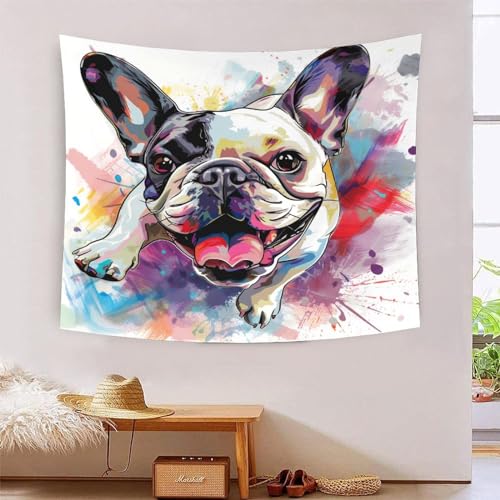 Tapisserie murale le chien 3D art mural en tissu pour chambre 180x230 cm