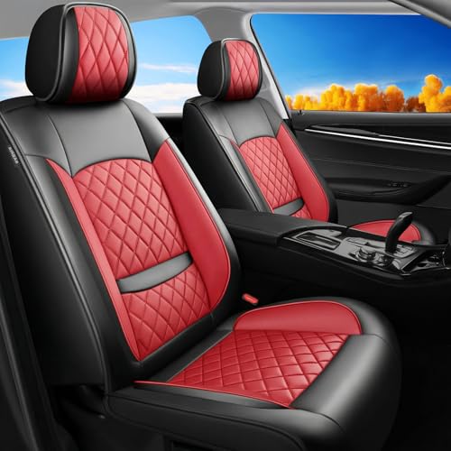 Banklif Car Seat Covers for VW Volkswagen Tiguan 2009-2026, Full Set, Red