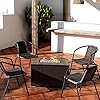 GASPRO 10 lbs Clear Fire Glass for Fire Pit Table, Reflective Gas Fireplace Glass Rocks, Gorgeous, 1/2 Inch