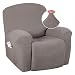 H.VERSAILTEX Stretch Recliner Slipcovers 1-Piece Durable Soft High Stretch Jacquard Sofa Furniture Cover Form Fit Stretch Stylish Recliner Cover/Protector (Recliner, Taupe)