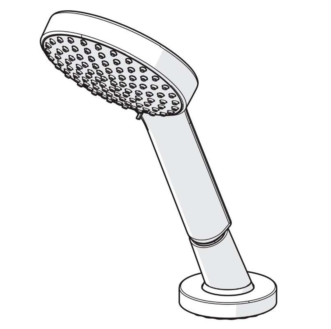 HANSA HANSAACTIVEJET Handbrause, 72 mm, 1-strahlig, Ausladung 189 mm, 53249440