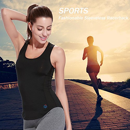 DECDEAL mulheres sem mangas costas nadador estampa camisa esporte para Yoga Gym Yoga elegante colete