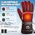 Hfshimlux Heated Gloves for Men Hand Warmers Rechargeable with 7 Hours Heating 3 Levels Temperature Control Waterproof Touchscreen Heated Gloves for Cycling Climbing Winter Warmth Keeping