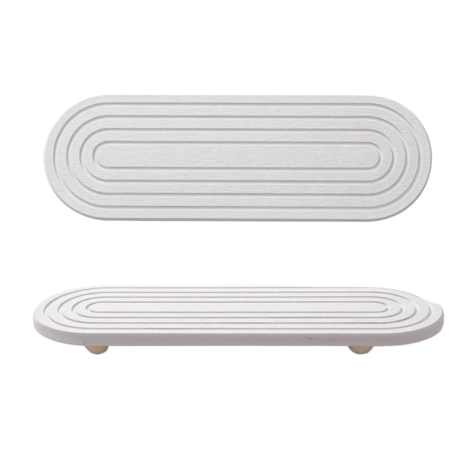 Non Slip Diatom Mud Sink Tray Diatomaceous ，Compatible For Instant， Dry Moisture Wicking Tray Molds Resistant Draining Board Bathroom