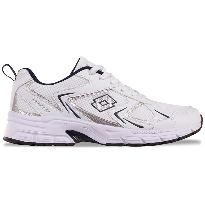 Lotto Sneaker Unisex, Bianco/Blu Navy, 39 EU, Bianco Blu Marino, 39 EU