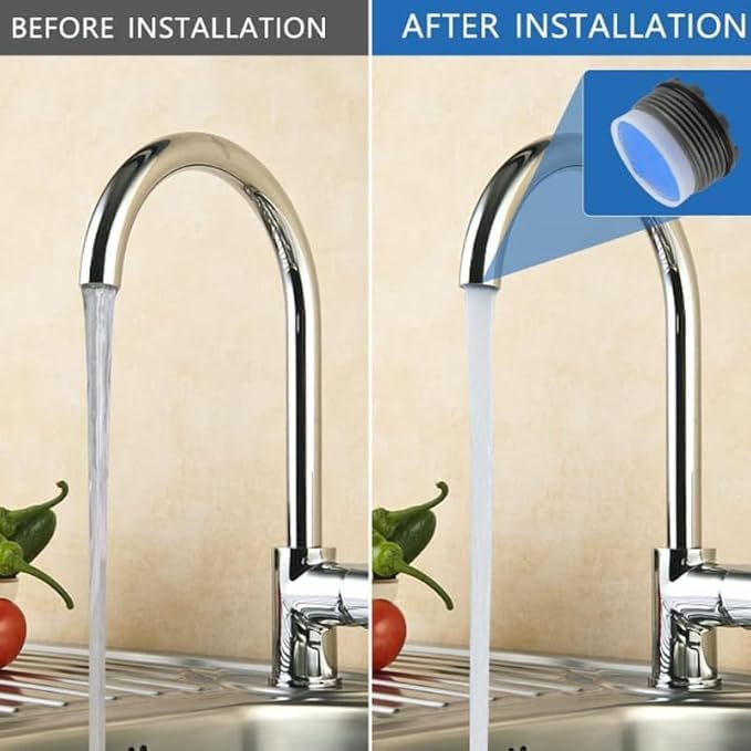 18,5 mm Aerator do kranu 10 sztuk filtrów do zlewu Aerator z 2 przyciskami do aeratora oszczędzania wody filtr przeciwbryzgowy do kranu do łazienki kuchni