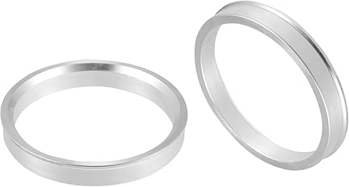 Miniatura 7 de X AUTOHAUX 2 unids OD 2.677 in a ID 2.366 in aleación de aluminio coche Hub Centric anillos rueda agujero centro espaciador